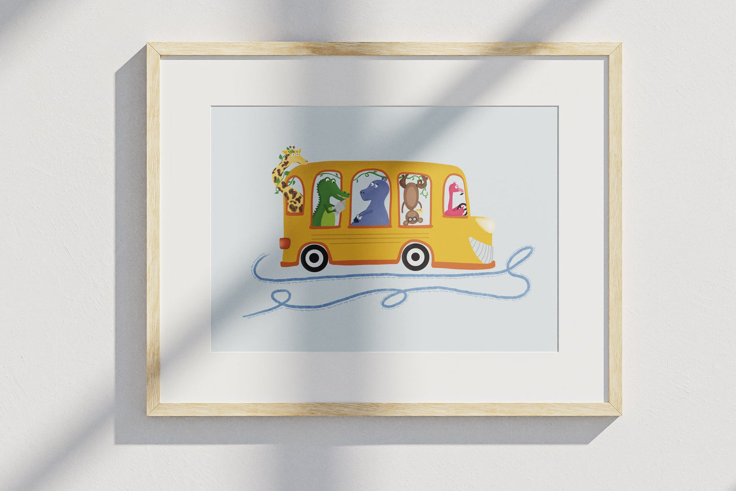 Hjulene på bussen drejer stadig rundt rundt rundt